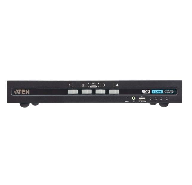Aten 4-Port USB DisplayPort Single Display PP4 KVM With CAC