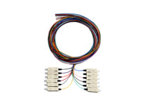 Serveredge SC PIGTAIL OM3 2m Fibres (6 Colour)

