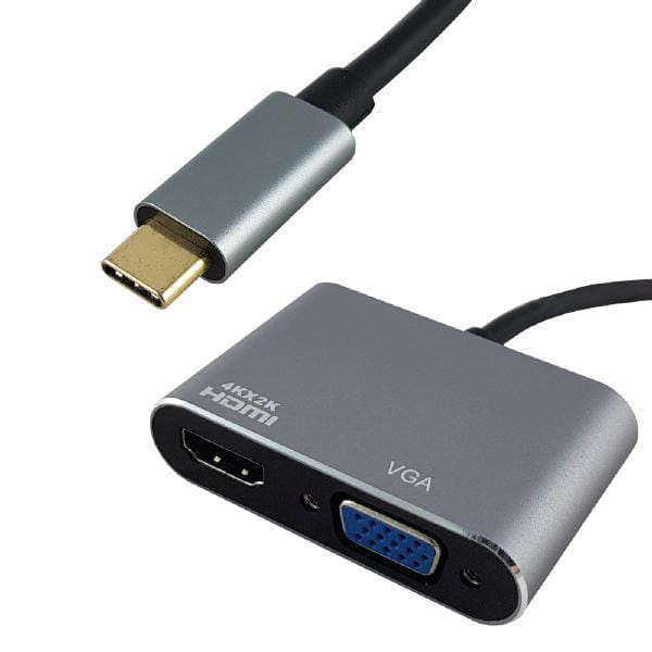 Shintaro USB-C to 4K HDMI and 1080P VGA Hub