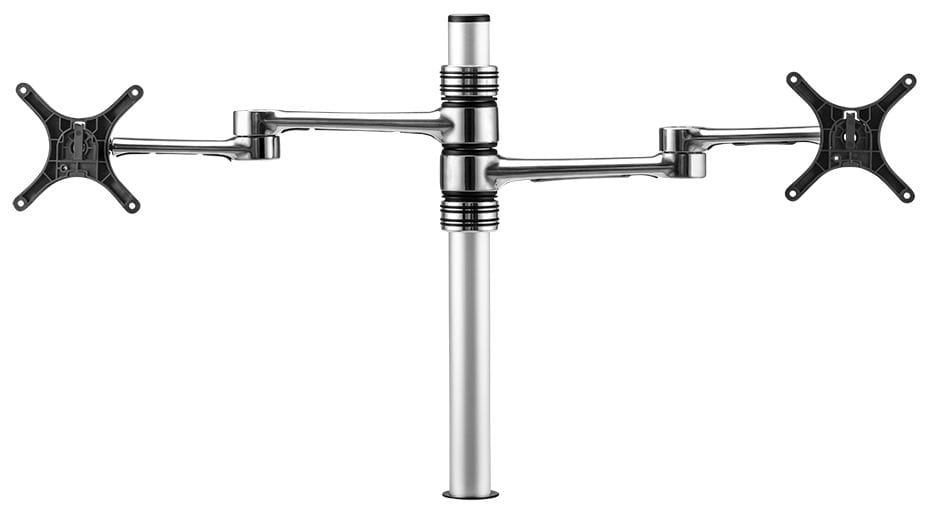 Atdec Dual Display Monitor Arm - Silver