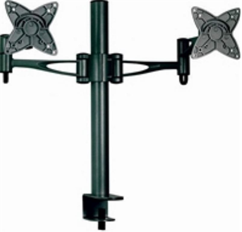 Astrotek Dual Monitor Arm Desk Mount Stand 36cm for 2 LCD Displays 21.5' 22' 23.6' 24' 27' 15kg 30?? tilt 180?? swivel 360?? rotate VESA 75x75 100x100