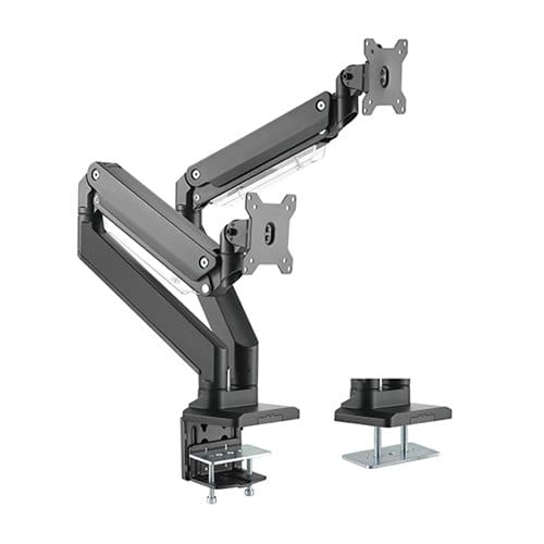 Brateck Dual Aluminium Gas Spring Mon Arm 17"-35"