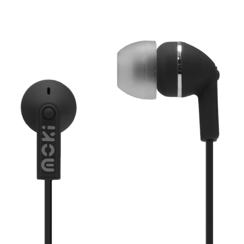 Moki Dots Noise Isolation 3.5mm Wired Earbuds - Black