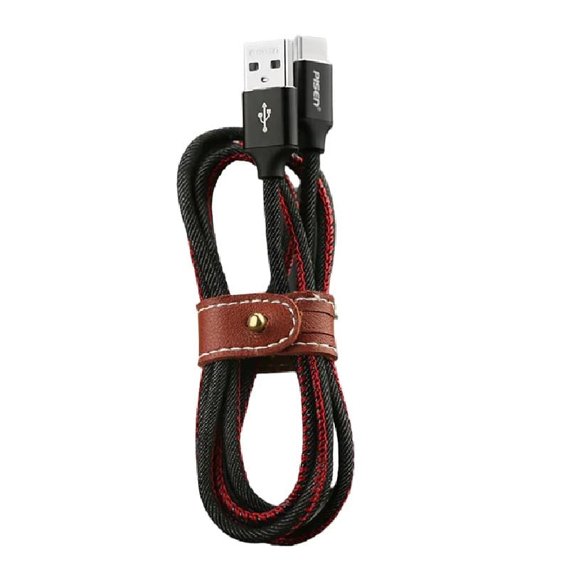 Pisen USB-C to USB-A Cable 1.2m Black