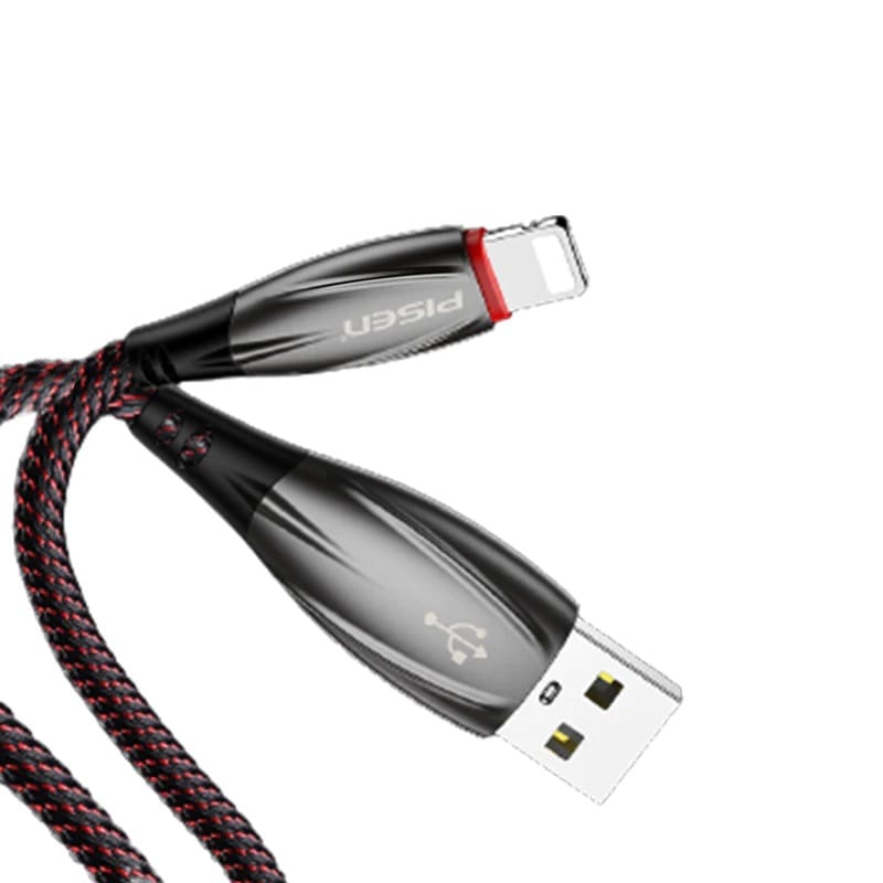 Pisen Lightning to USB-A Cable 1.2m - Black
