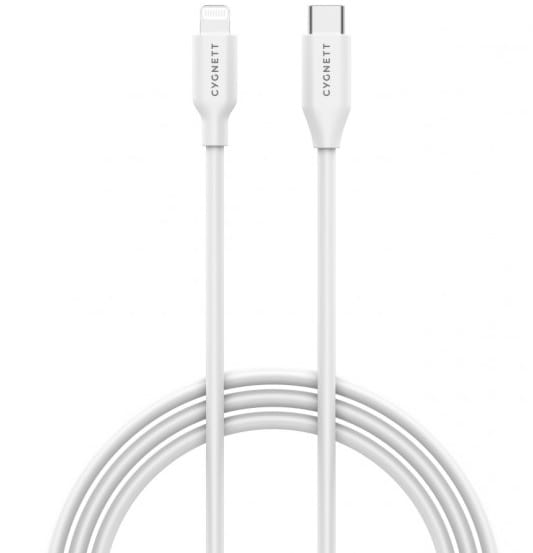 Cygnett Essential Lightning to USB-C Cable 2m - White