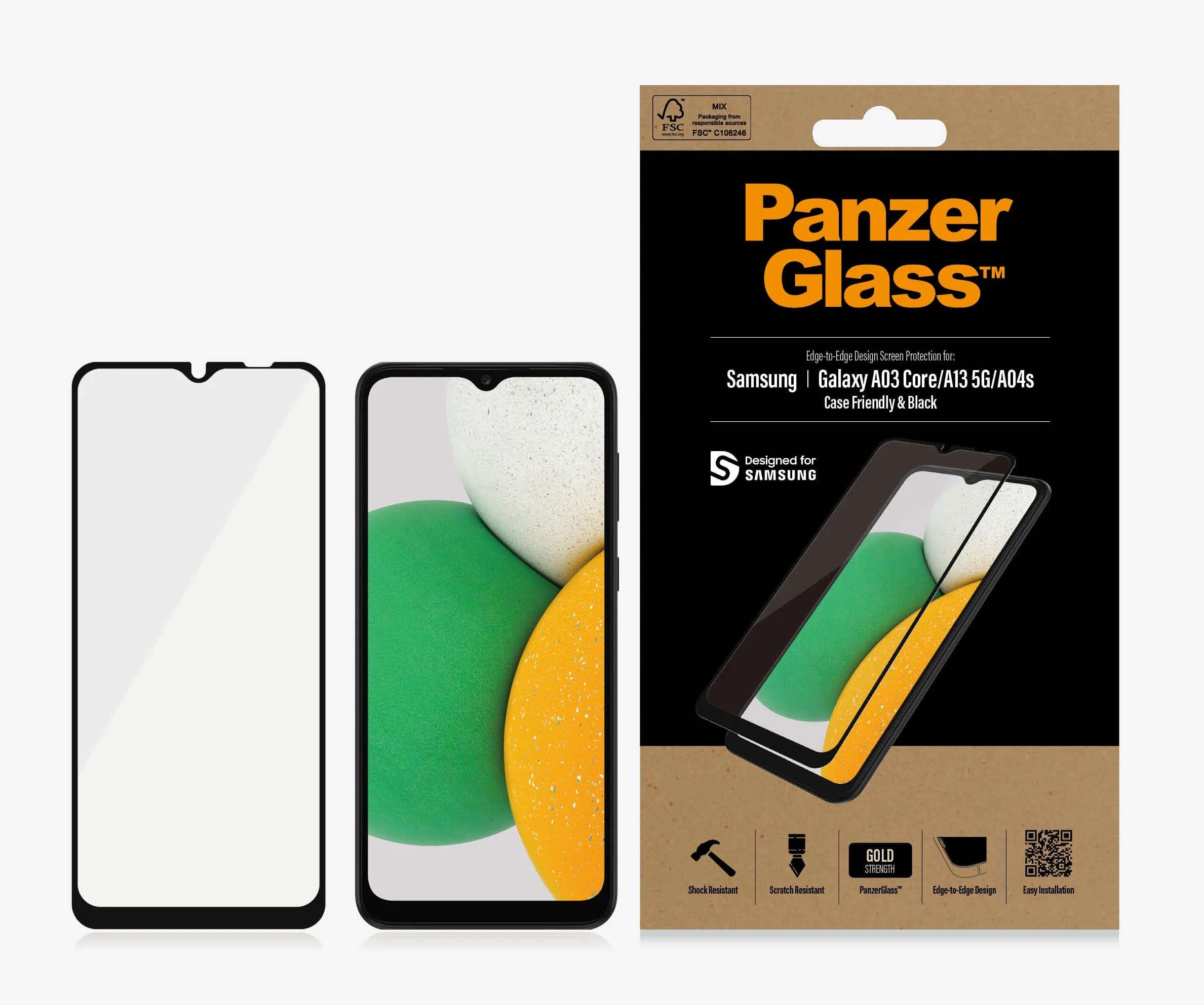 PanzerGlass Samsung Galaxy A13 5G/A04s Screen Protector - Black