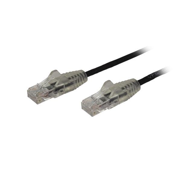 0.5m CAT6 Cable - Black - Slim CAT6 Patch Cable - Snagless