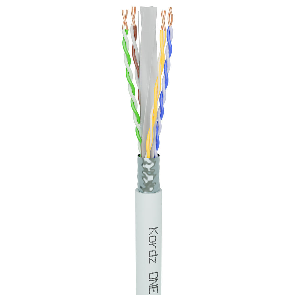 Professional CAT 6A F/UTP Bulk Cable , LSZH, White - 152.5m Pro Box