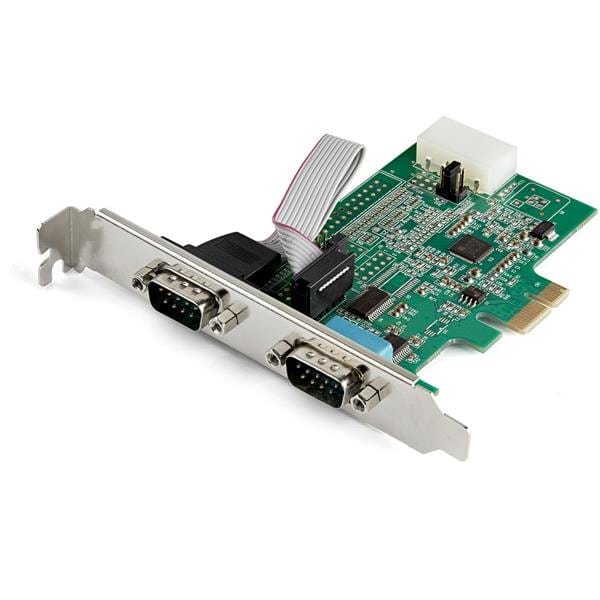 2 Port PCI Express RS232 Serial Adapter Card - 16950 UART