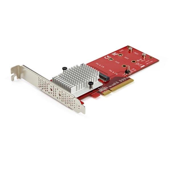 StarTech.com x8 Dual M.2 PCI Express SSD Adapter - PCIe 3.0