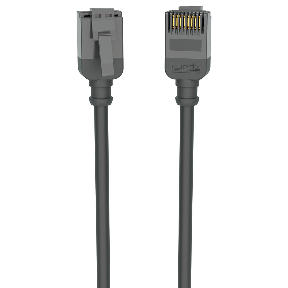 Kordz Professional Slim Profile CAT6 Network Patch Cord black - 1.0m