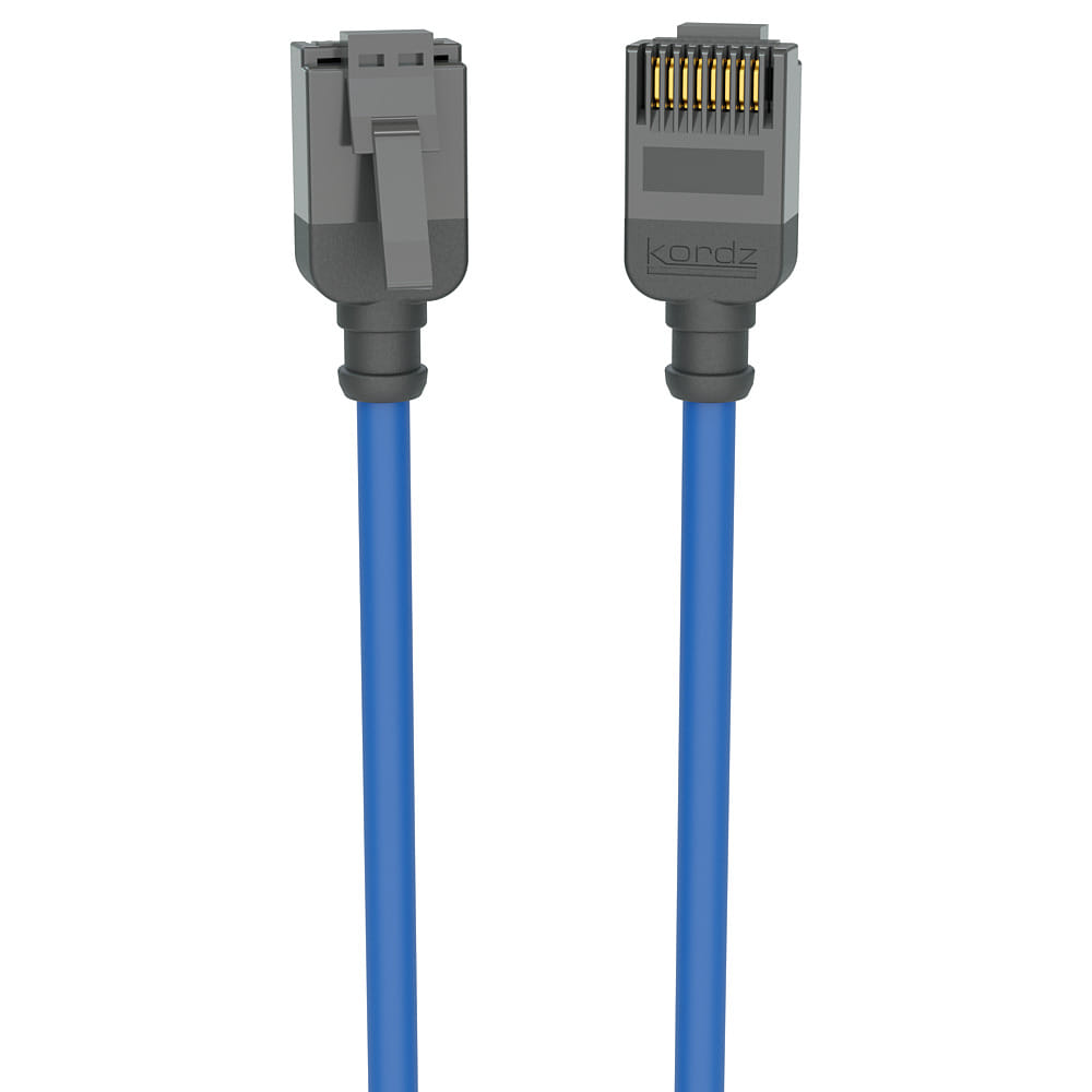 Kordz Professional Slim Profile CAT6 Network Patch Cord blue - 0.75m