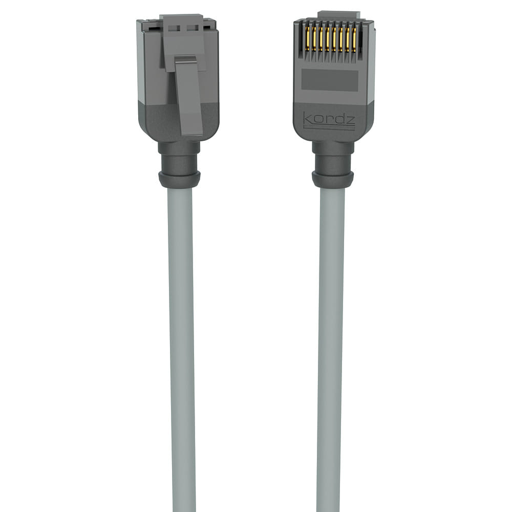 Kordz Professional Slim Profile CAT6 Network Patch Cord grey - 0.15m