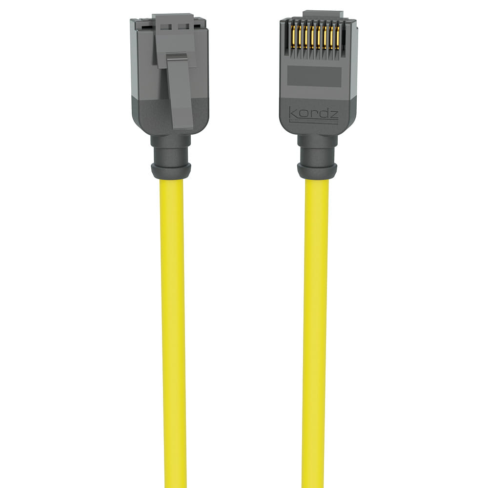 Kordz Professional Slim Profile CAT6 Network Patch Cord yellow - 3.0m