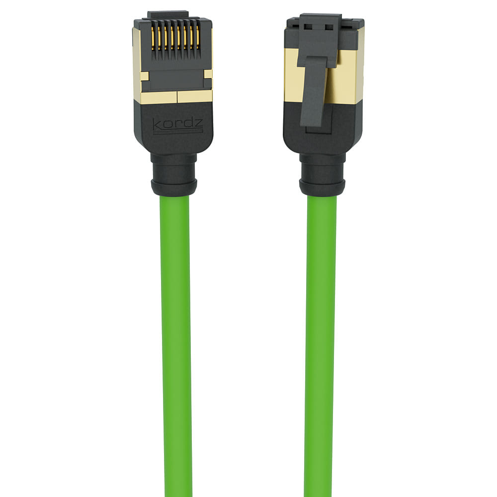Kordz Professional Slim Profile CAT6A Network Patch Cord green - 0.15m