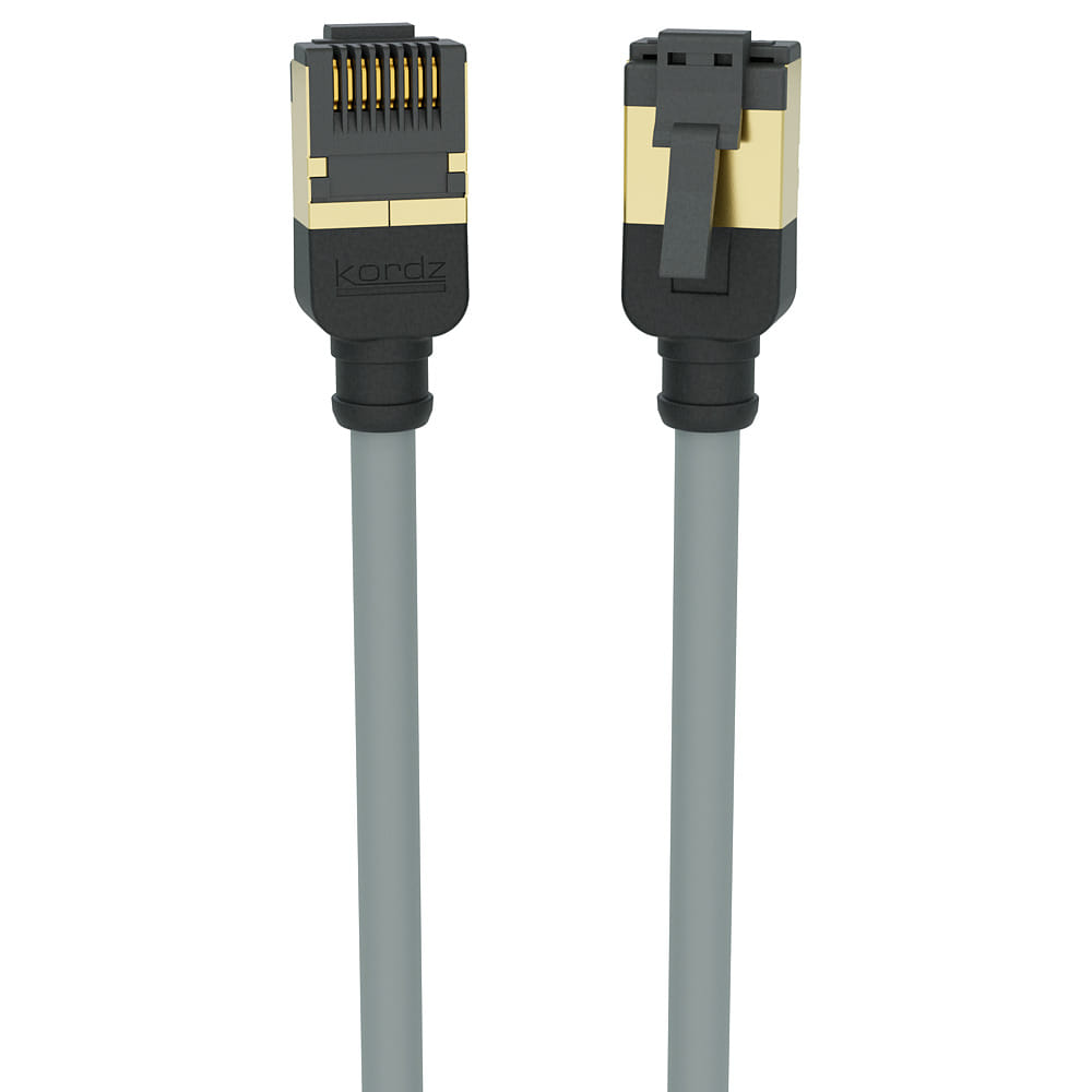 Kordz Professional Slim Profile CAT6A Network Patch Cord grey - 2.5m