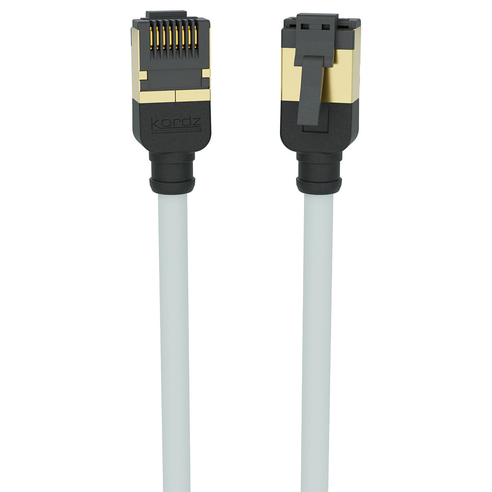 Kordz Professional Slim Profile CAT6A Network Patch Cord white - 30.0m