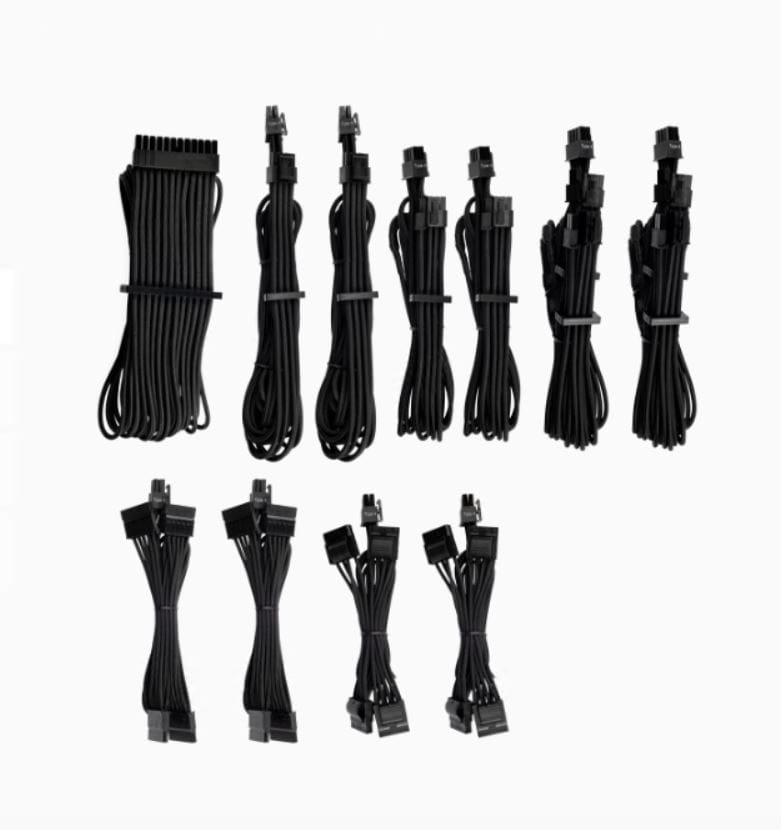 Corsair Individually Sleeved PSU Cables Pro Kit - Black