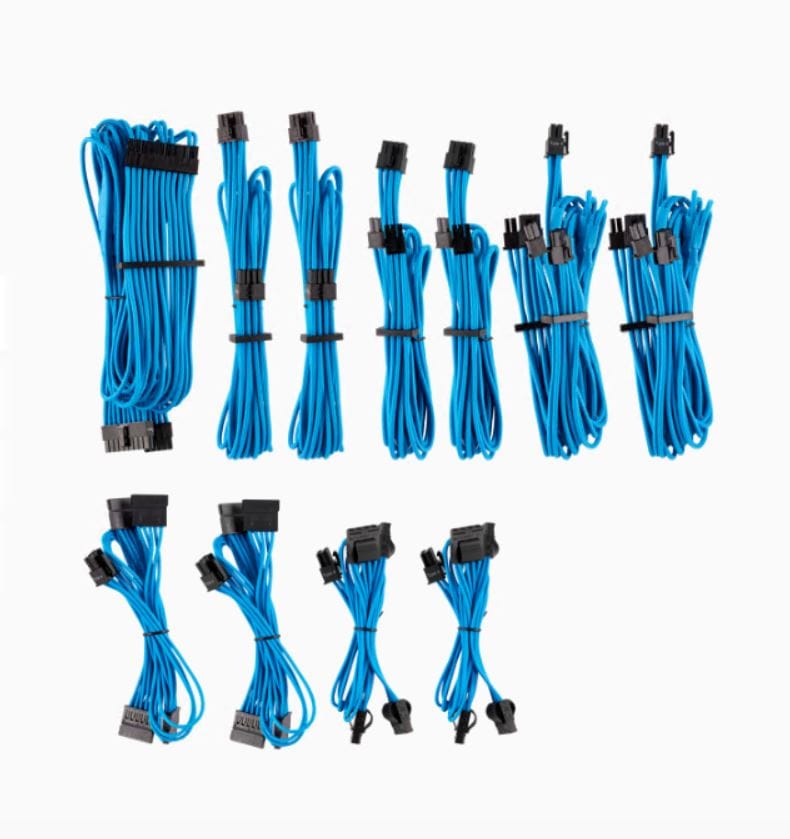 Corsair Individually Sleeved PSU Cables Pro Kit - Blue