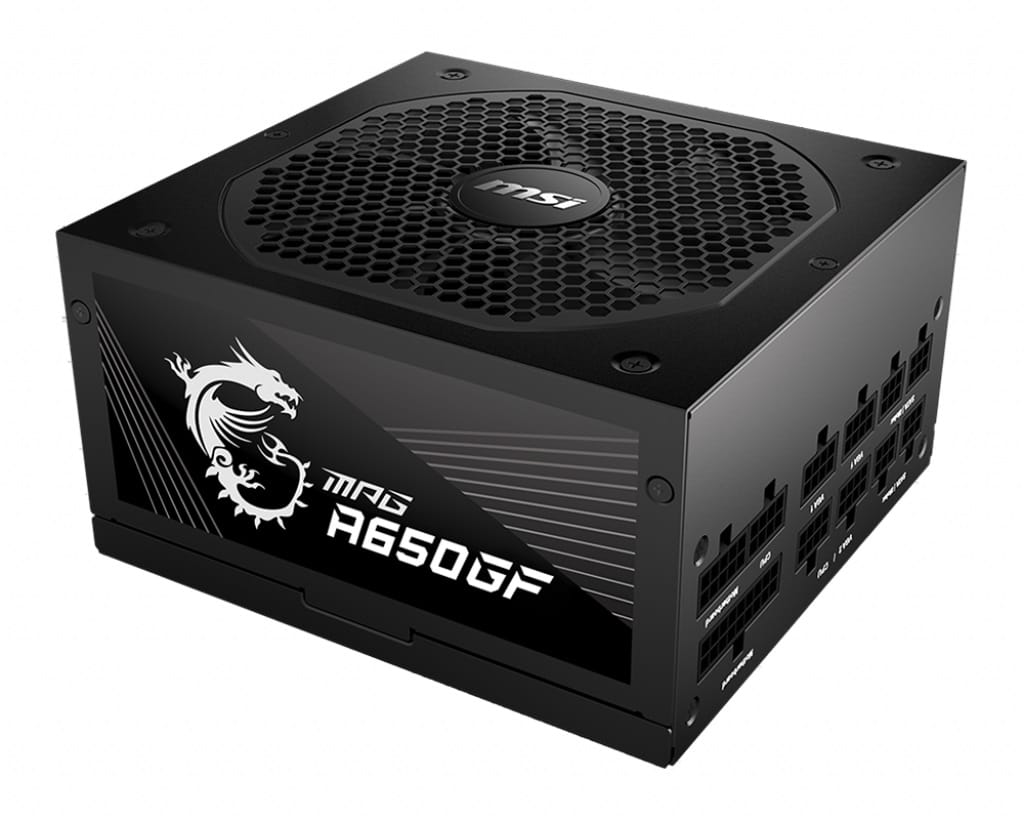 MSI MPG 650W 80 Plus Gold Full Modular Power Supply Unit