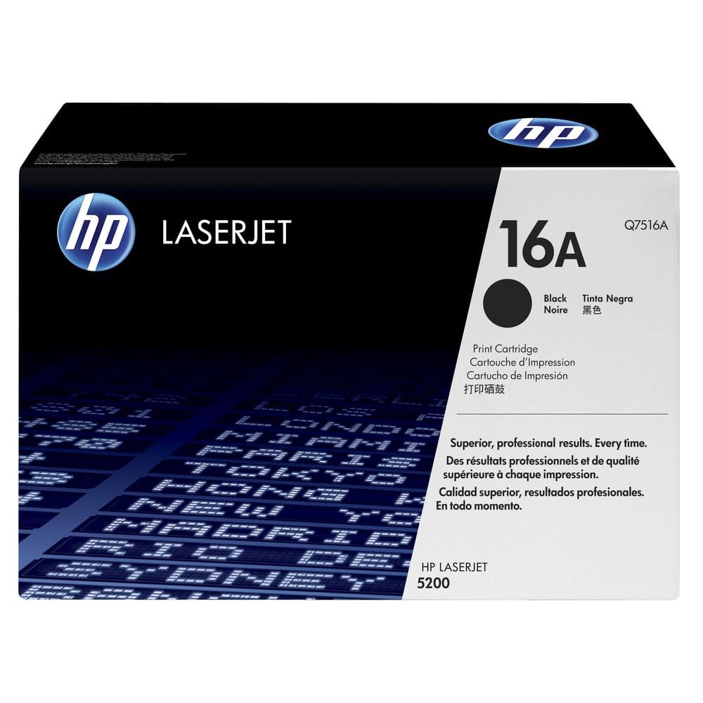 HP 16A Black Toner 12,000 Page Yield