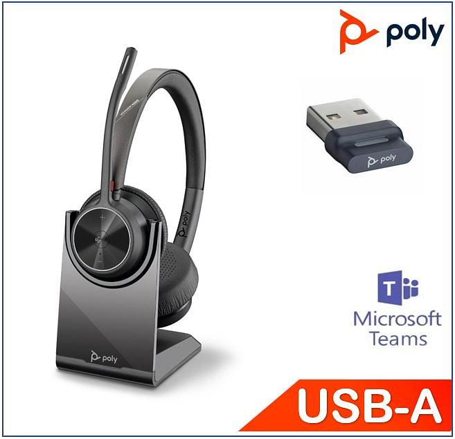 Plantronics Voyager 4320 UC Headset With Charge Stand
