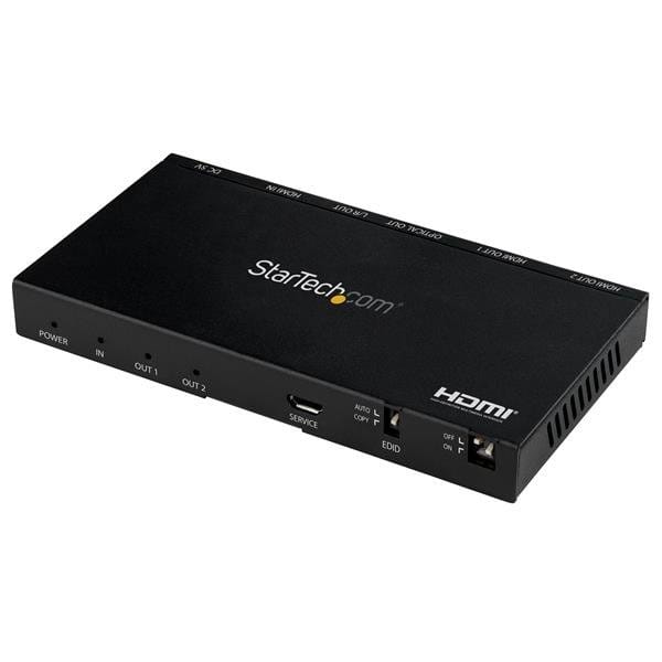 HDMI Splitter - 2-Port - 4K 60Hz with Built-In Scaler