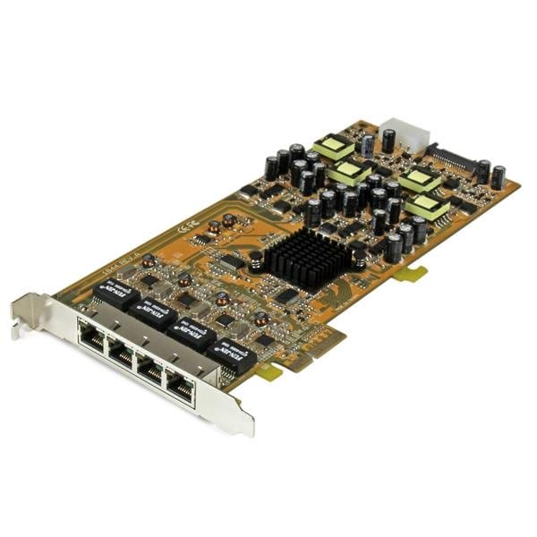 Quad Port GbE PCI Express Network Card w/ PoE