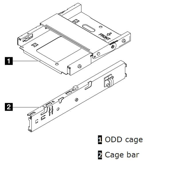 Lenovo ThinkSystem ST50 V2 Slim ODD Cage Kit