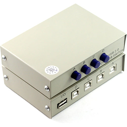 Usb Four Way 4 Way USB 2.0 Push-Button Data Switch