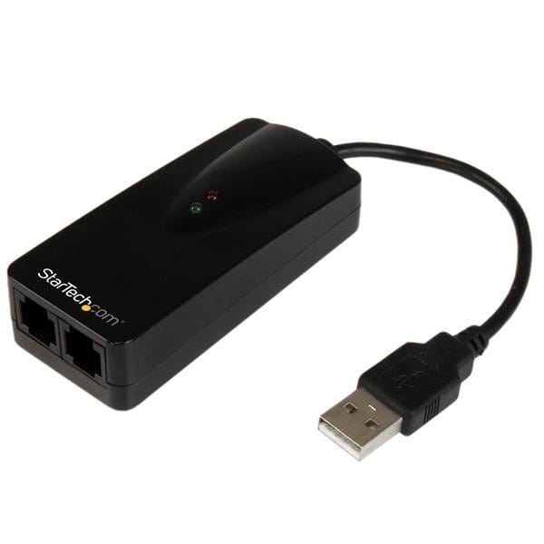 USB to 2-port 56K Fax Modem - Hardware Based Dial-up Modem