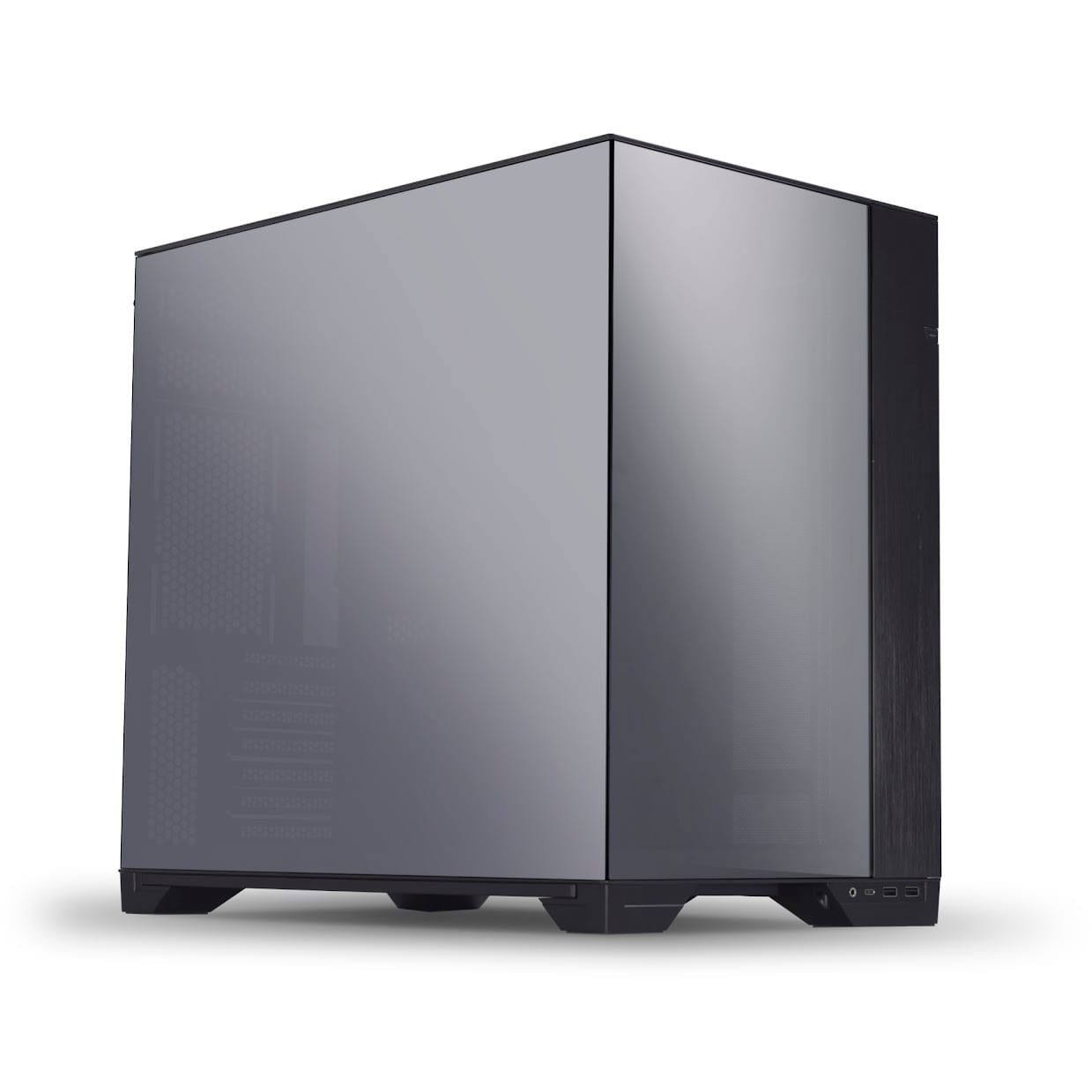 Lian-Li O11 Chrome Version VISION Three Side Tempered Glass E-ATX Case - Black