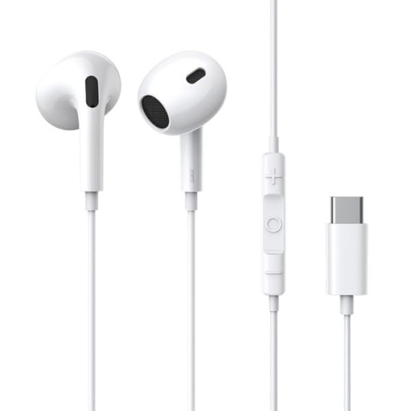 Baseus Encok CZ17 Semi-In-Ear Wired Earphones With Microphone - Moon White