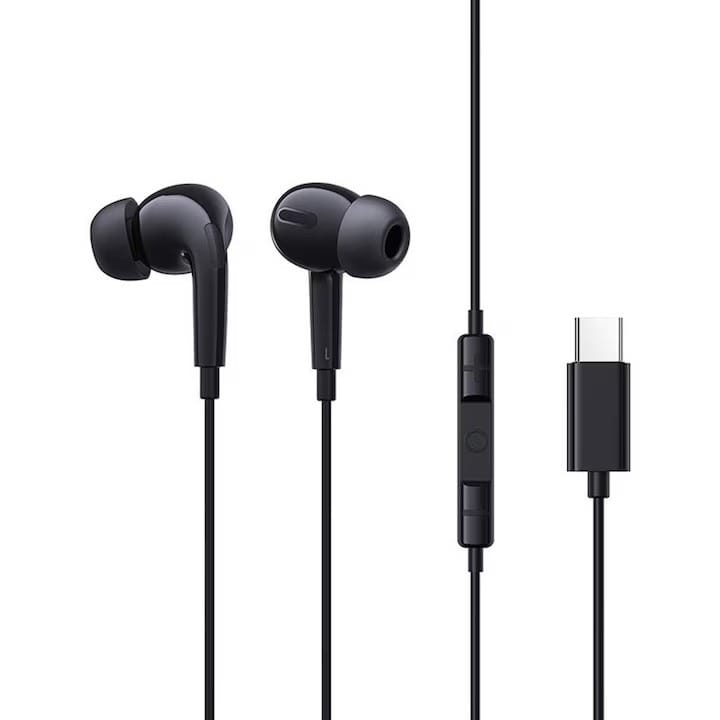 Baseus Encok CZ18 In-Ear Noise Isolation Wired Earphones With Noiseless HD Microphone - Cluster Black