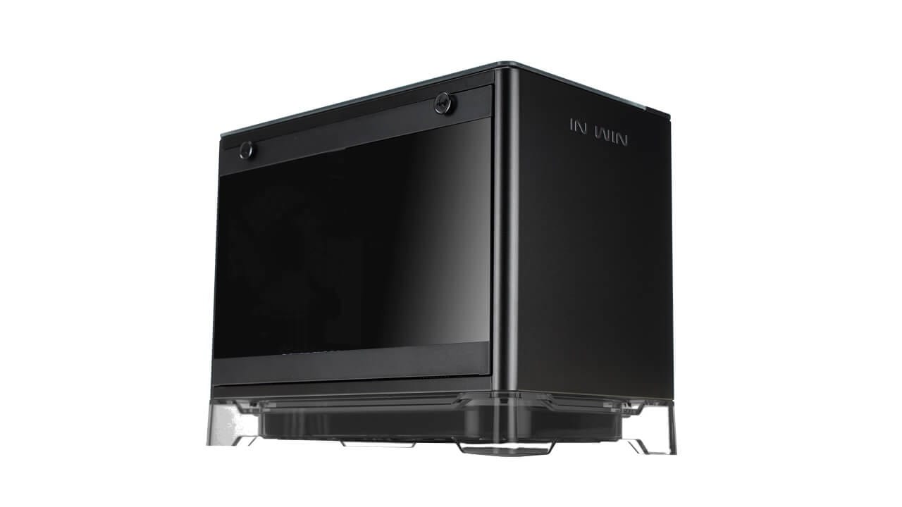 Inwin A1-BLACK Mini-ITX Case 600W RGB Stand 
