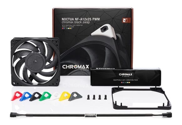 Noctua A12x25 120mm PWM Chromax Black Swap Fan