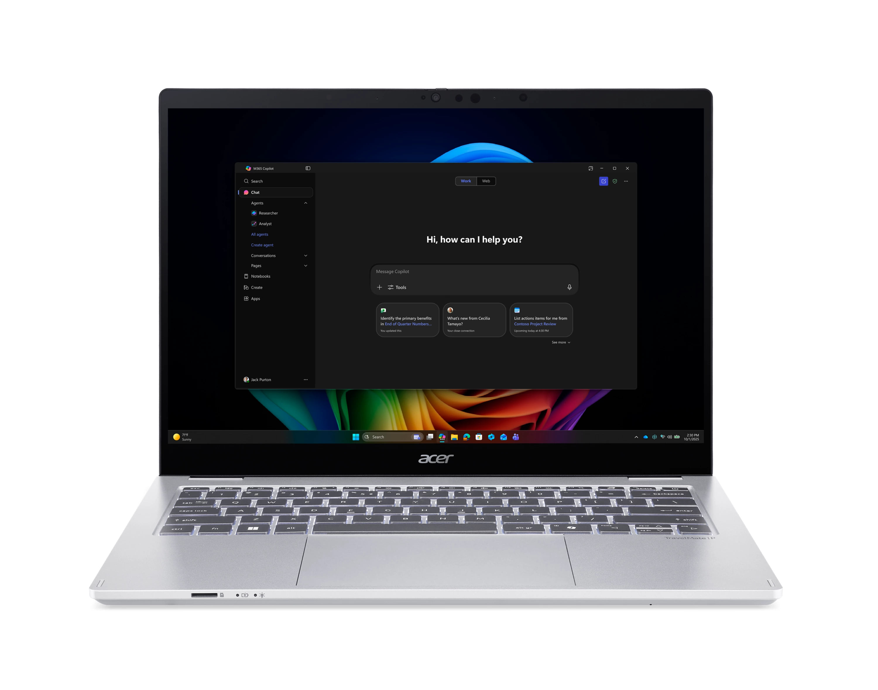 Acer TM P4 Spin 14 AI 14" T WUXGA U5/16G/512G/W11P