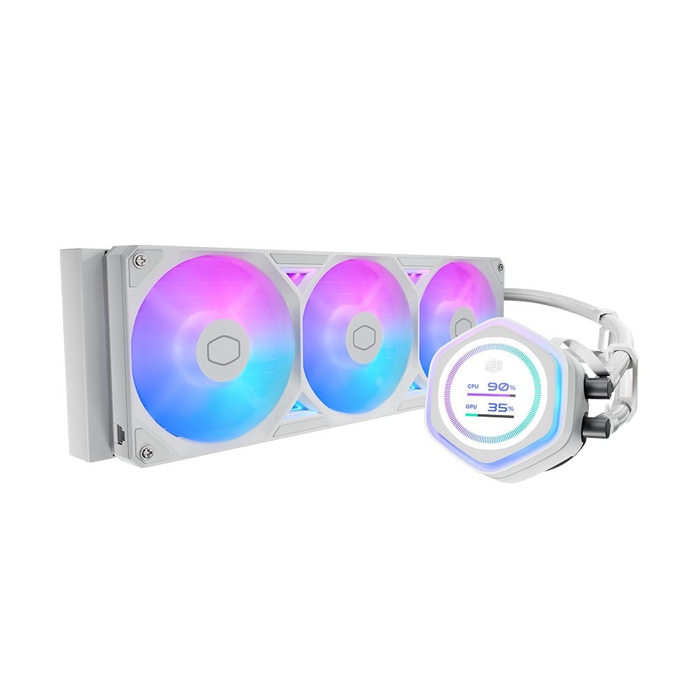 Cooler Master MasterLiquid Atmos II 360 ARGB All-In-One Liquid CPU Cooler - White