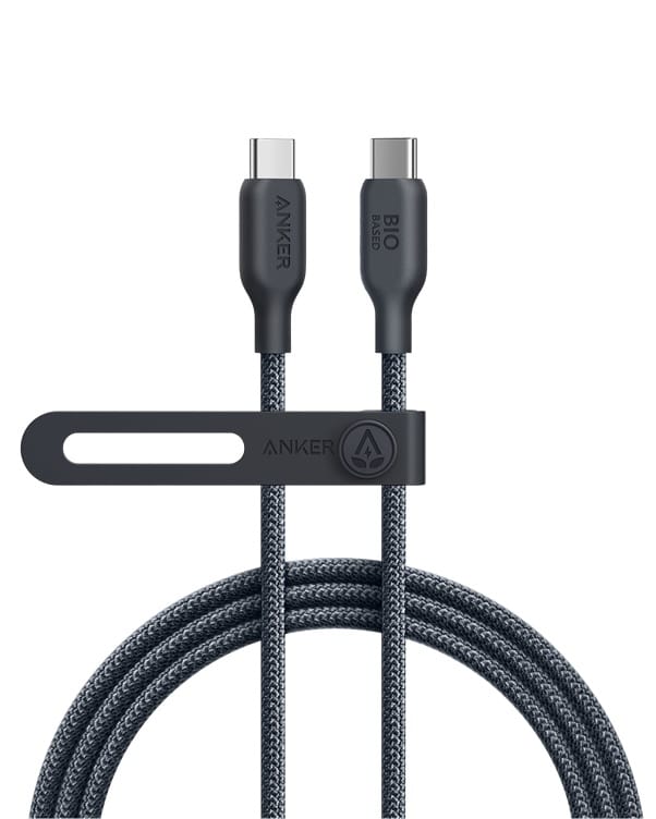 Anker 543 USB-C to USB-C Cable Bio-braided 6ft Black