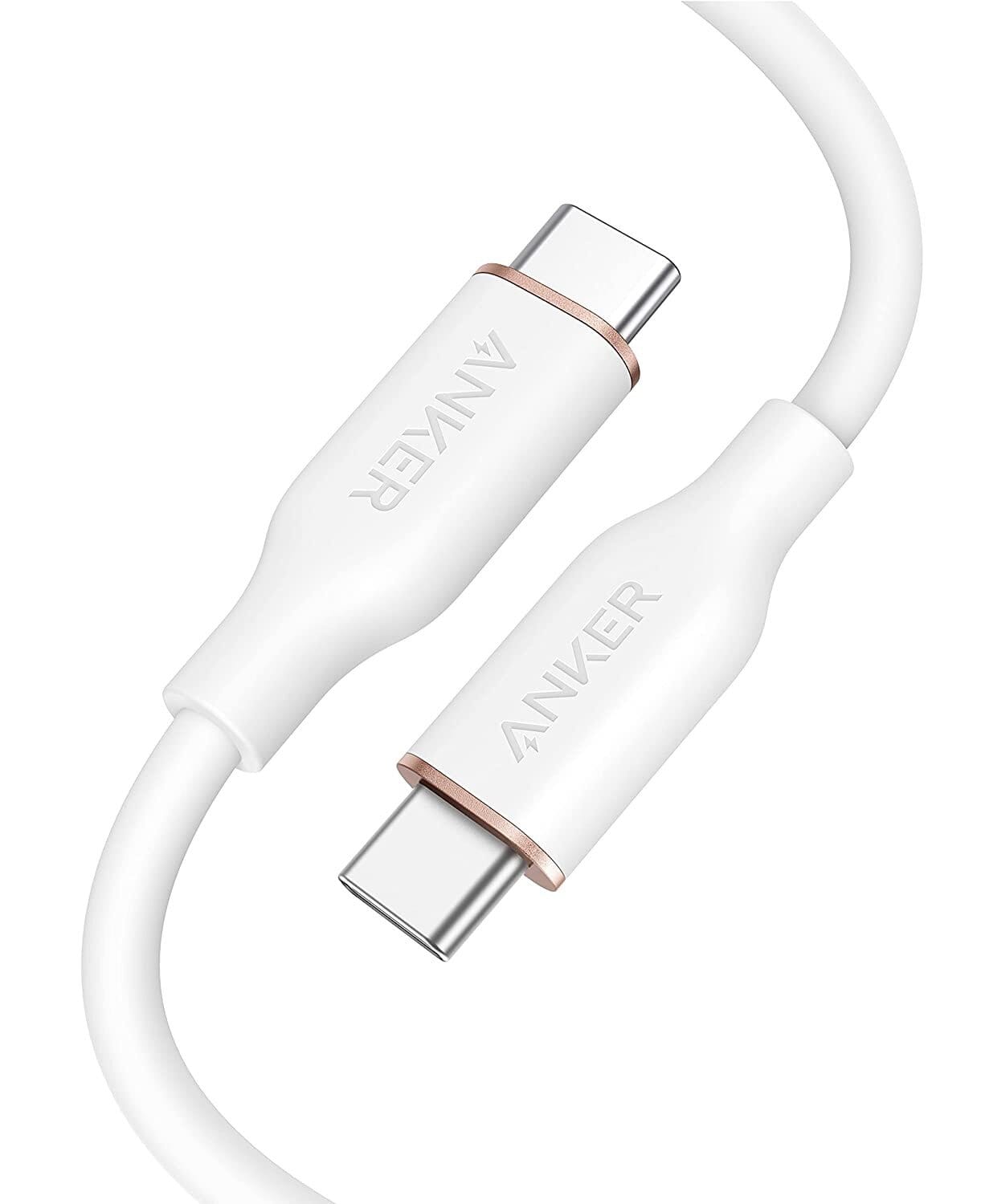 Anker 643 PowerLine III Flow Silicone Cable USB-C to USB-C White
