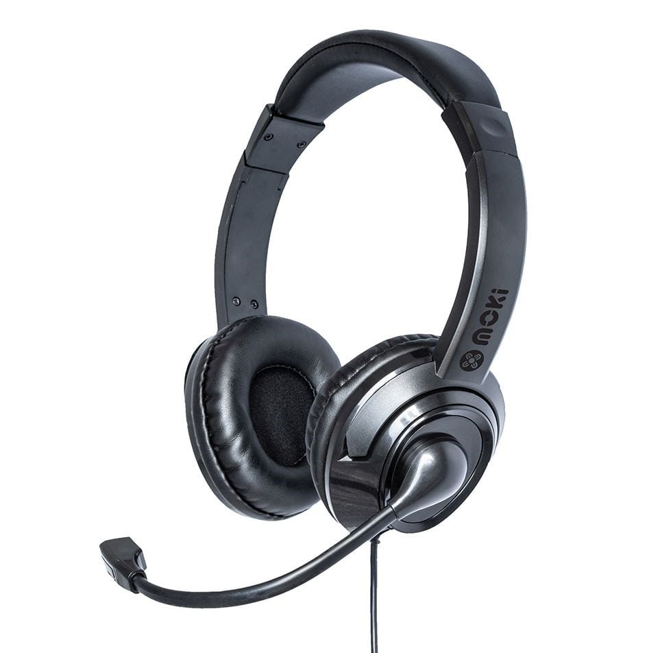 Moki USB Headphones With Boom Microphone