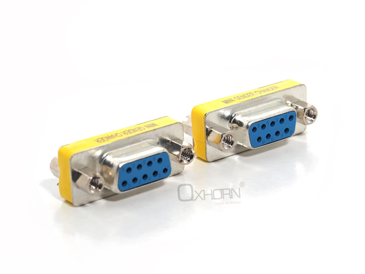 Oxhorn DB9 Gender Changer Adapter Female to Female