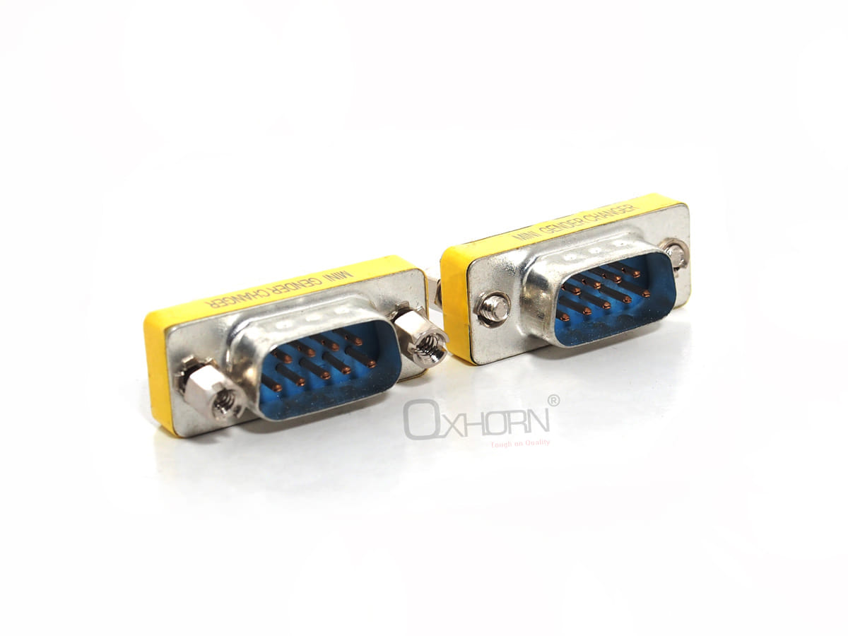 Oxhorn DB9 Gender Changer Adapter Male to Male