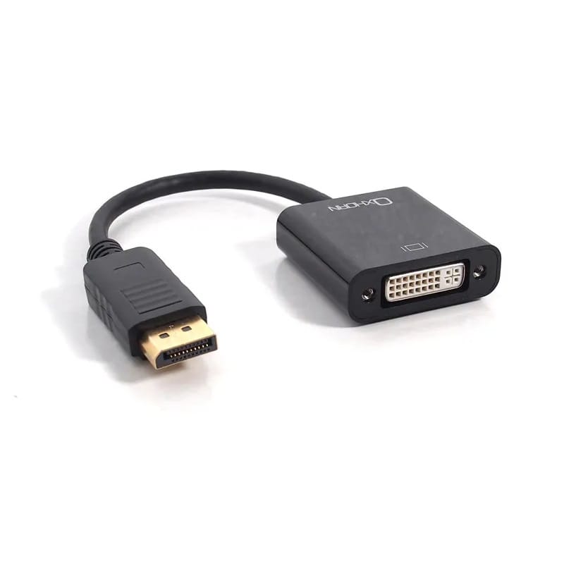 Oxhorn DisplayPort to DVI Adapter - 15cm Black