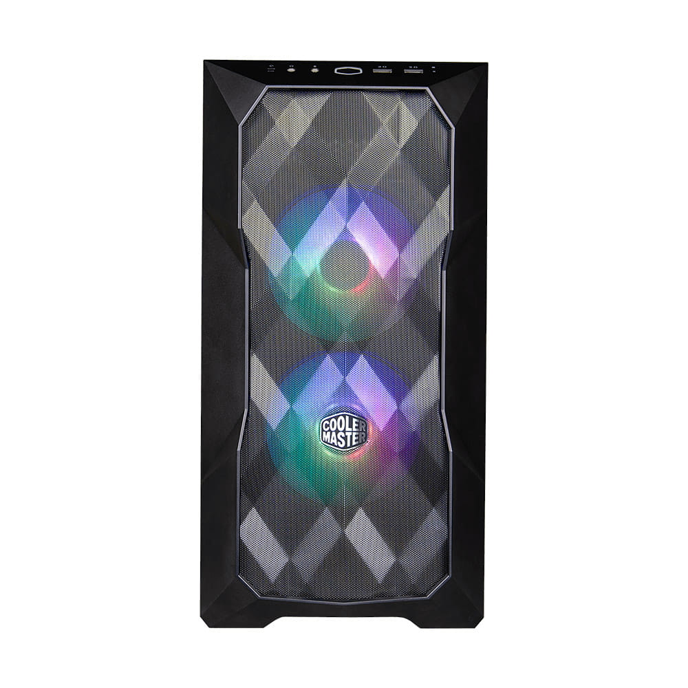 Coolermaster MasterBox TD300 Mesh ARGB Micro-ATX Mini Tower Case - Black