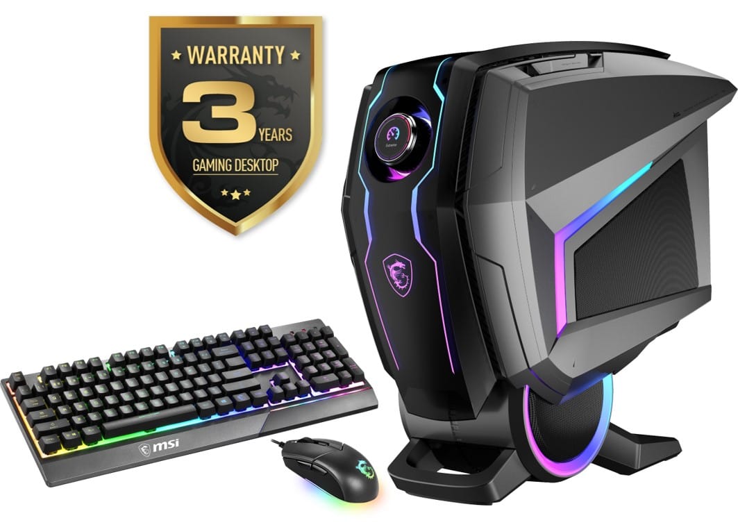 MSI MEG Aegis Ti5 Gaming PC, Intel Core i7-10700K, 64GB RAM, 2x1TB SSD+2TB  HDD, RTX 3070, Windows 10 Pro