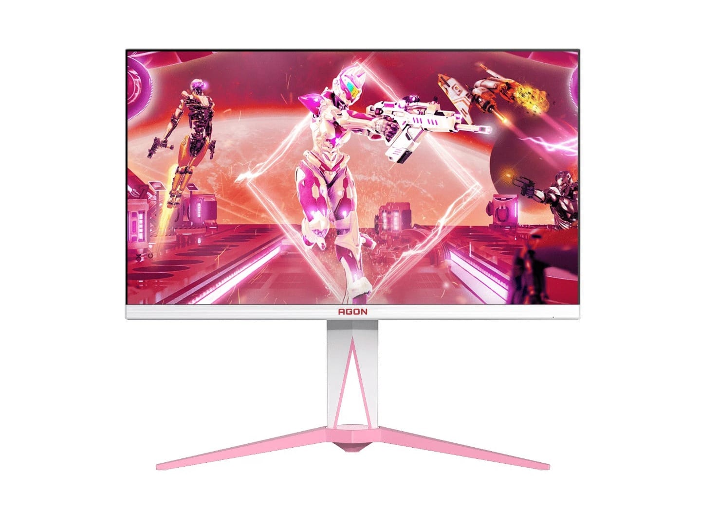 (Manufacturer Refurbished) AOC AGON AG275QXR 27" QHD IPS 1ms 170Hz HDR400 Height Adjustable Monitor - Pink Edition