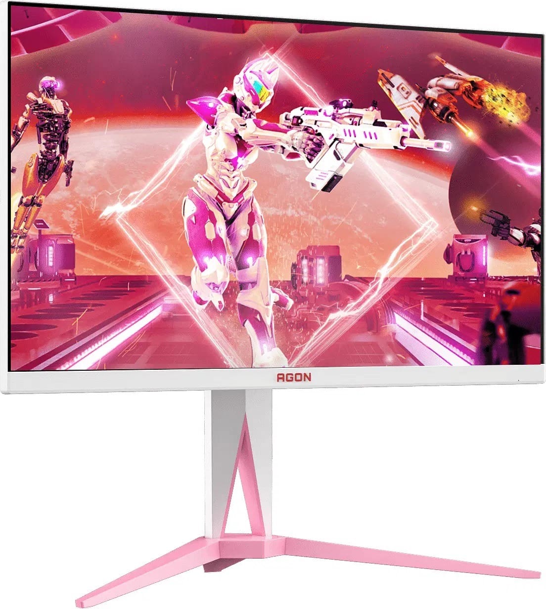 (Ex-Demo) AOC AGON AG275QXR 27" IPS QHD 1ms 170Hz HDR400 Height Adjustable Monitor - Pink Edition