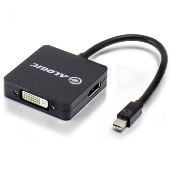 ALOGIC 3in1 Mini DisplayPort to DisplayPort HDMI DVI Adapter Male to 3Female